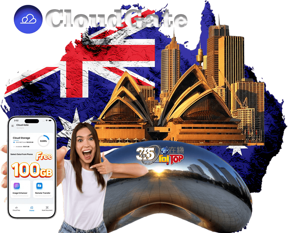 澳大利亞CloudGate免費100GB雲存儲與備份服務-365t在線